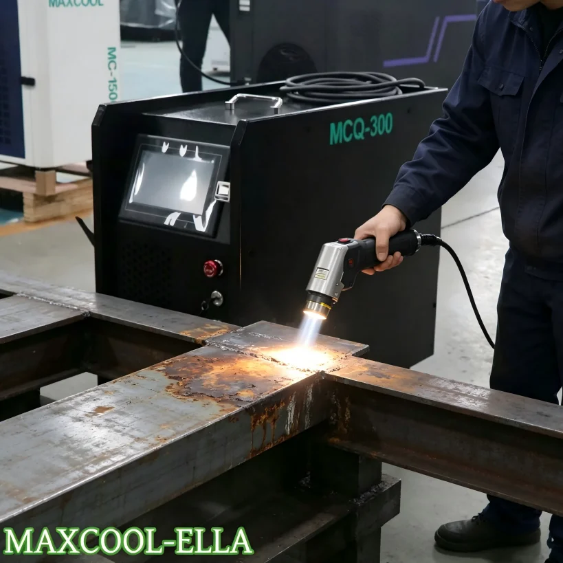 Handheld Pulse Laser Cleaning Machine Customized Wood Paint Removing 200w Metal Rust Laser Cleaner 300w 500w Car Paint Remover