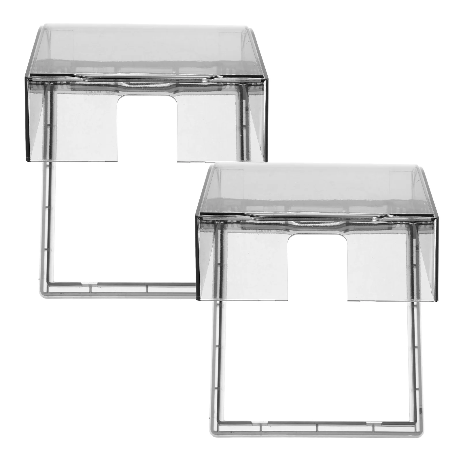 

2pcs Waterproof Socket Cover 86 Type Splash-Proof Bathroom Socket Box Sturdy Material For Home Toilet Balcony Use
