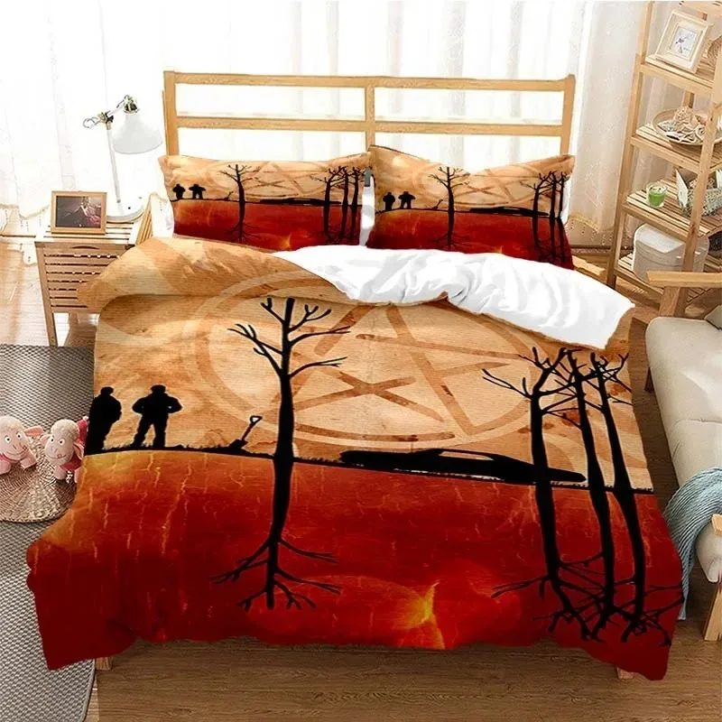 

Supernatural Bedding Set For Bedroom Soft Modern Bedspreads Comefortable Kids Duvet Cover Quilt Cover And Pillowcase