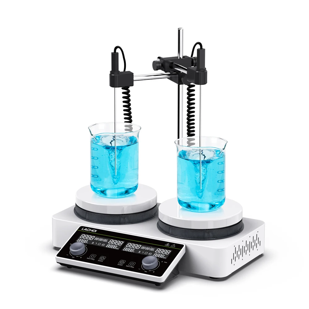 MSC Asynchronous Multi Positions Magnetic Stirrer High Waterproof Hot Plate 330 Degree 5L 1500rpm Magnetic Stirring With Heating