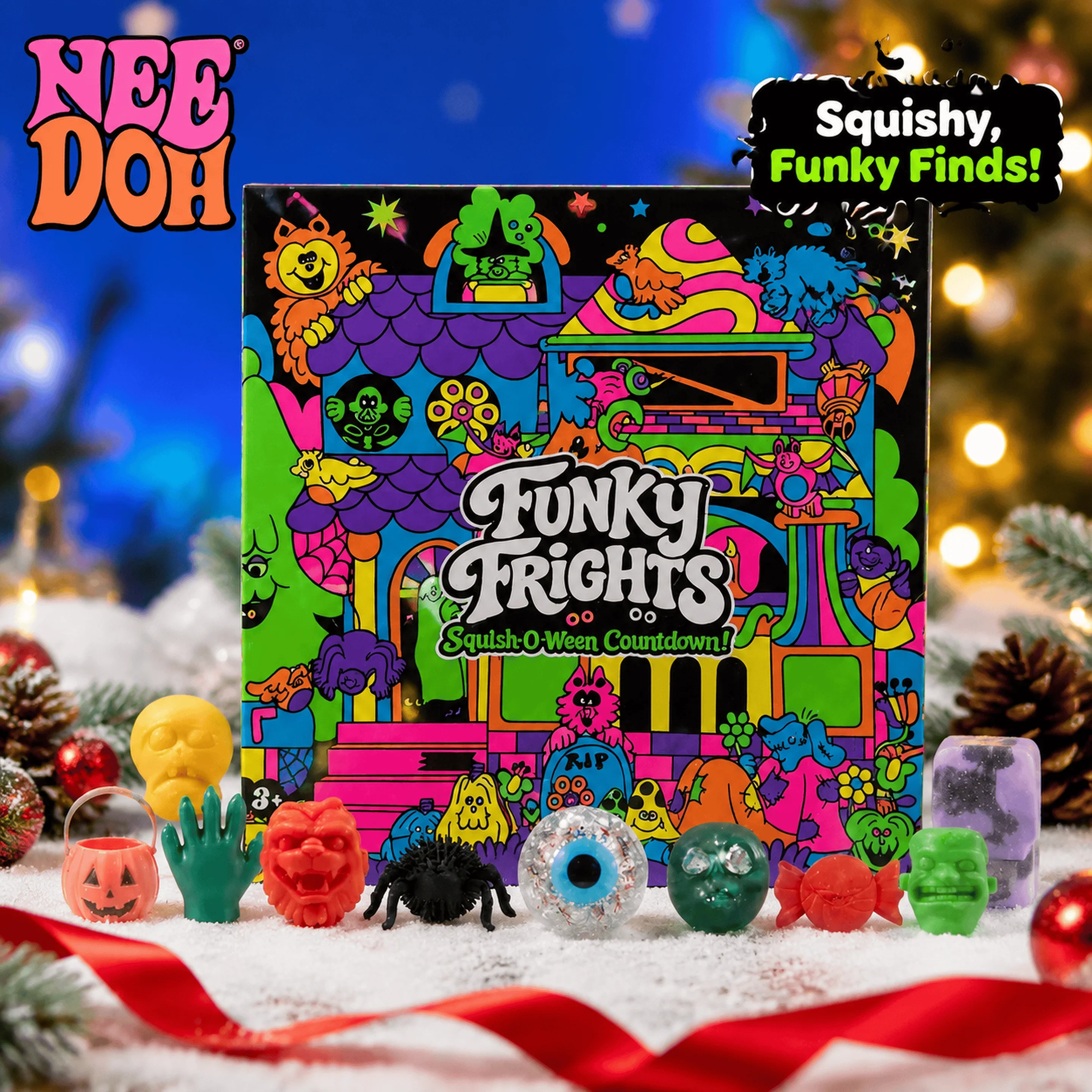 2026 NeeDoh Advent Calendar 13/24 Days 3D PVC Countdown Box Xmas New Year Surprise Gift Sensory Squeeze Fidget Toy