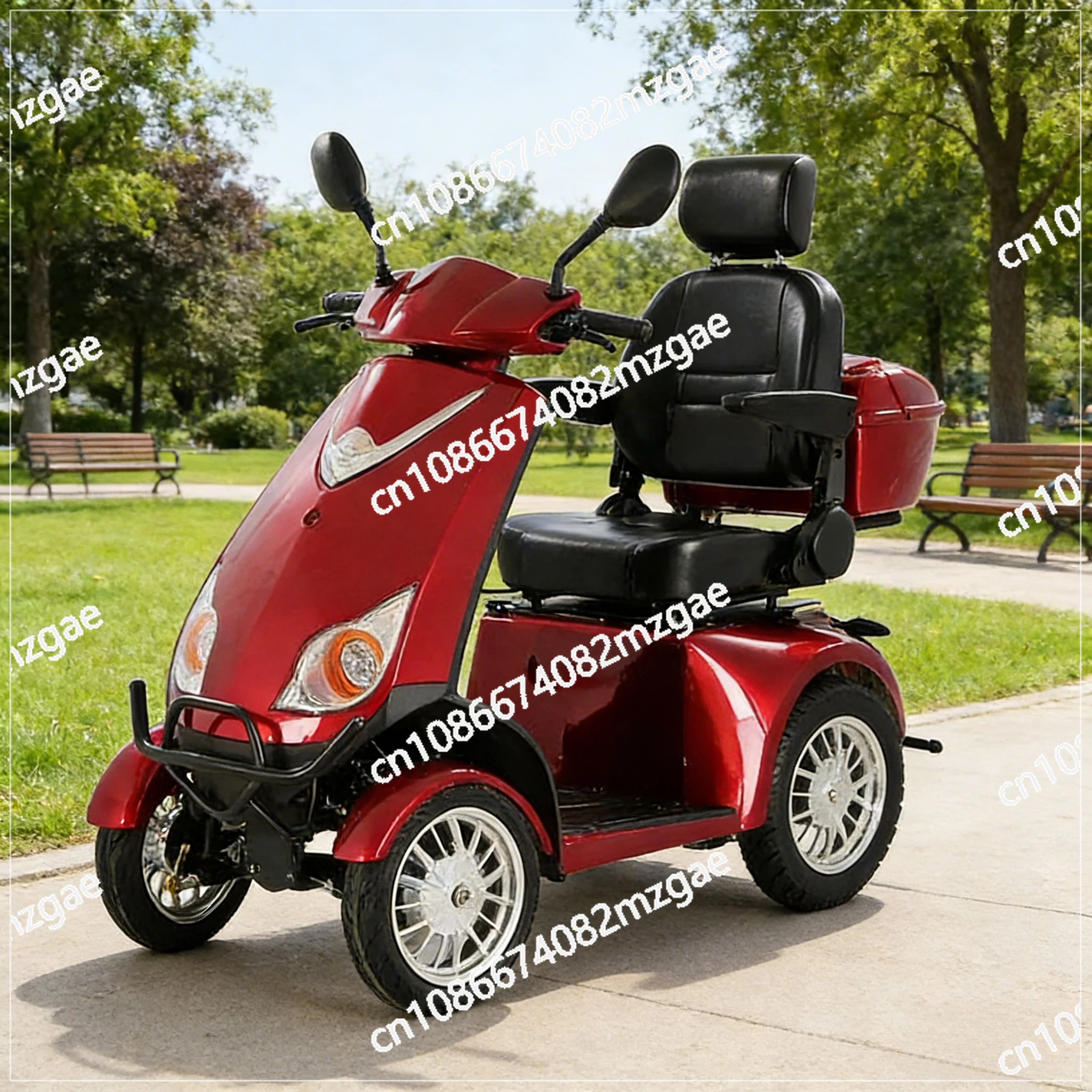 Leisure Electric Tricycle Four-Wheeler for Elderly AdultsStandard Export Mobility Scooter
