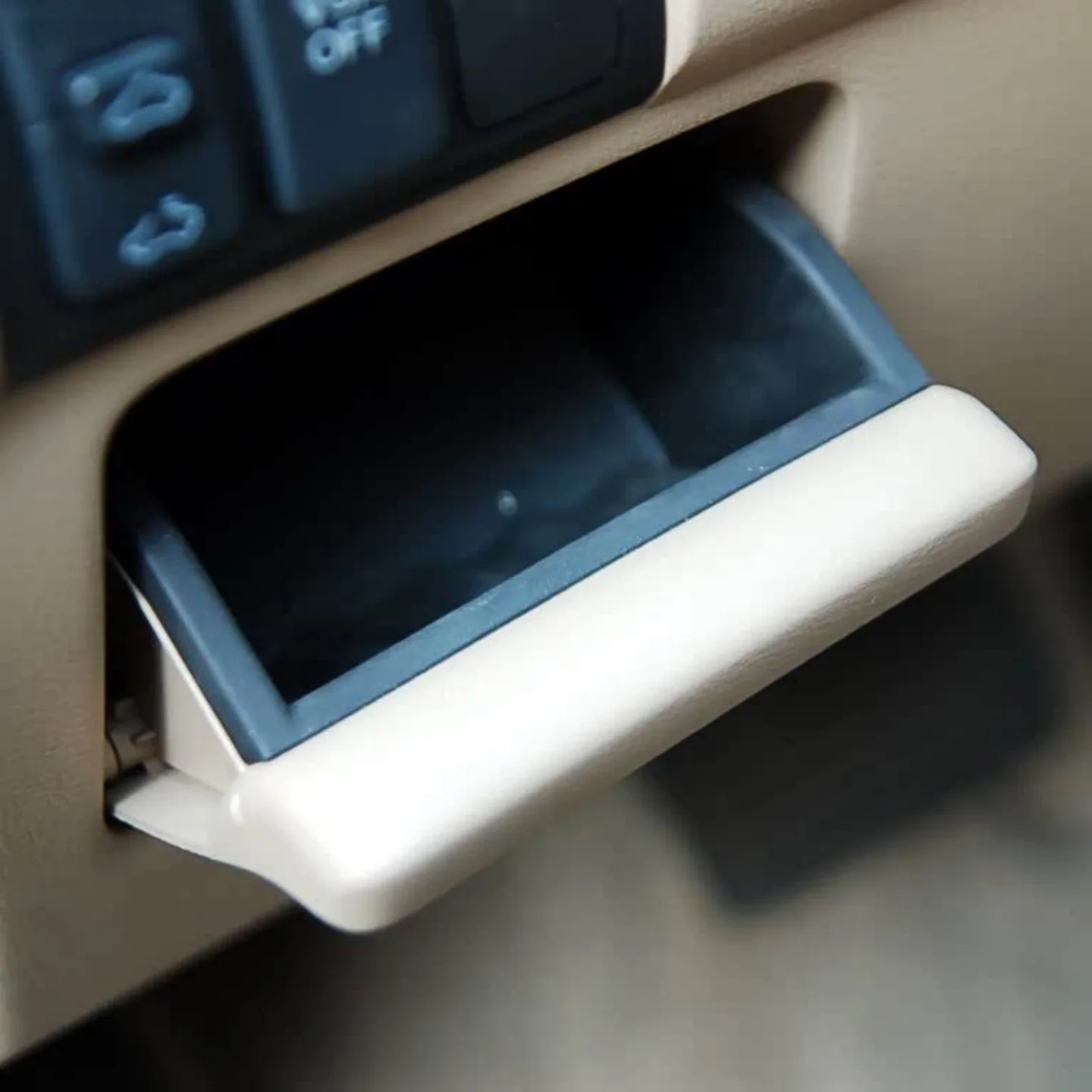 صندوق تخزين قطعة واحدة لسيارة Honda Accord 2003 - 2007 - يمكن استخدامه لتخزين العملات المعدنية وعناصر الأدراج الصغيرة وأدوات مقصورة القفازات باللون البيج #2