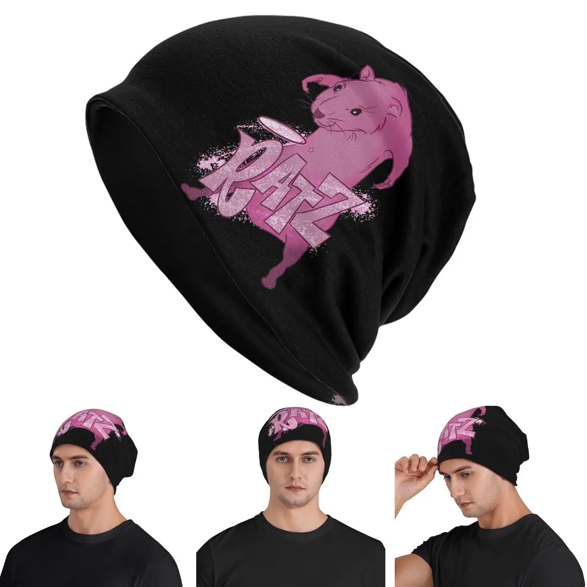 

RATZs PINK MOUSE Merch Skullies шапки шапки теплая осенне-зимняя уличная шапка вязаная шапка для взрослых унисекс