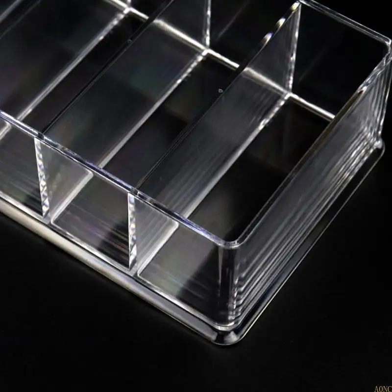 A0NC Organisateur peigne Guide lame en plastique rectangulaire, Base universelle 8 Grille pour les cheveux électriques