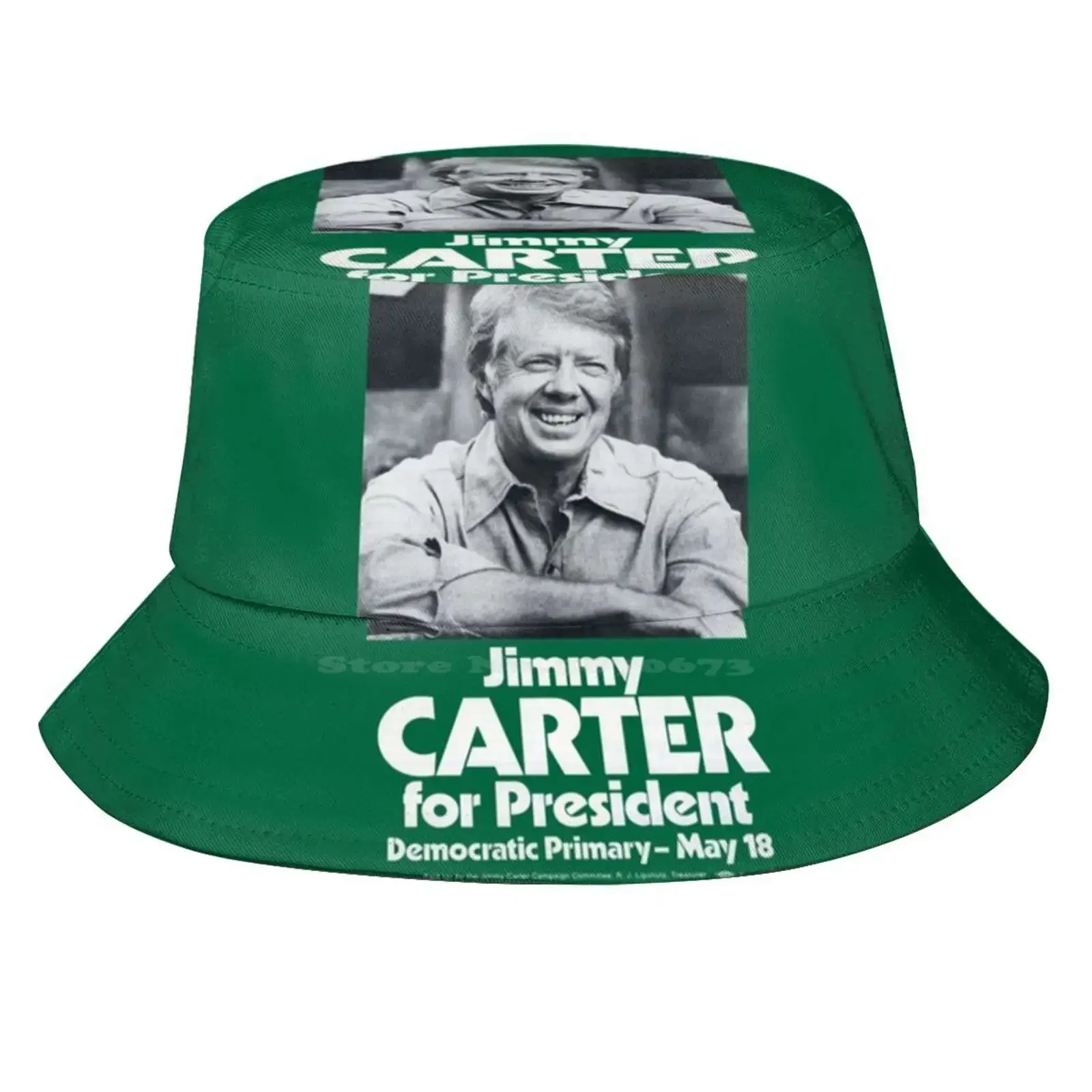 Jimmy Carter For President Sun Cap Fisherman Hat Bucket Hats Jimmy Carter 1977 Lyndon Johnson All The Way With Lbj Jfk Kennedy