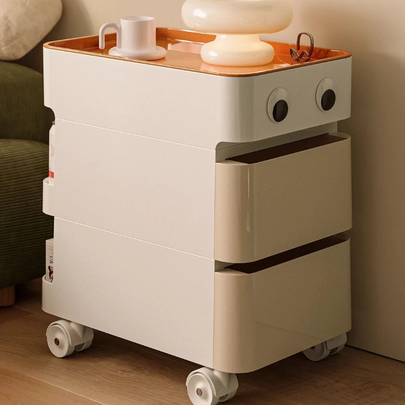 

Nordic Nightstands Bedroom Mobile Minimalist Storage Cabinet Luxury Bedside Tables Living Room TV Table Night Chests Furniture
