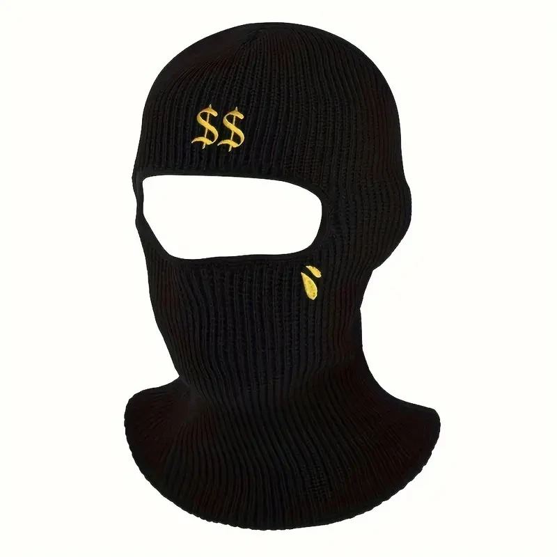 1pc Balaclava Knitted Hat Full Face Cover for Men Women Windproof Neck Warmer Cycling Ski Hat Balaclava Face Mask Hood