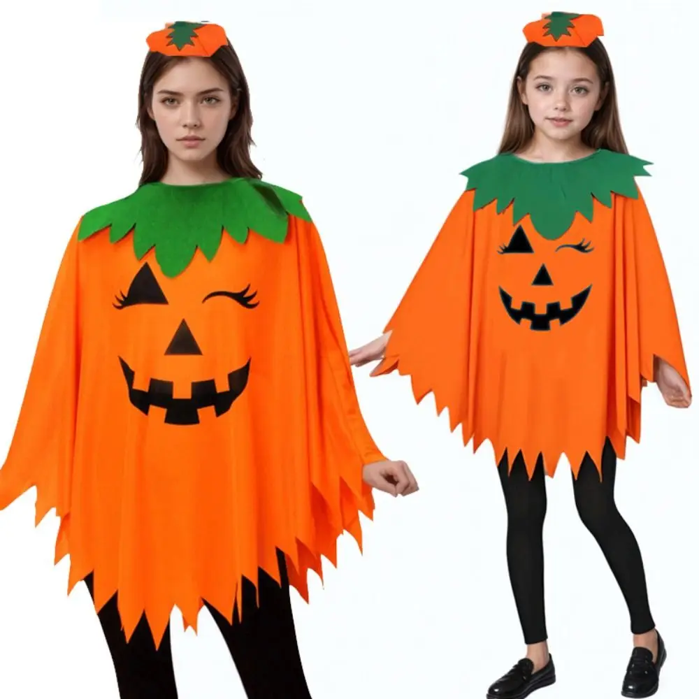 Costume da strega Nottilucenti Mantello di zucca Stile grembiule Design nottilucenti Zucca Costume cosplay Borsa con fascia