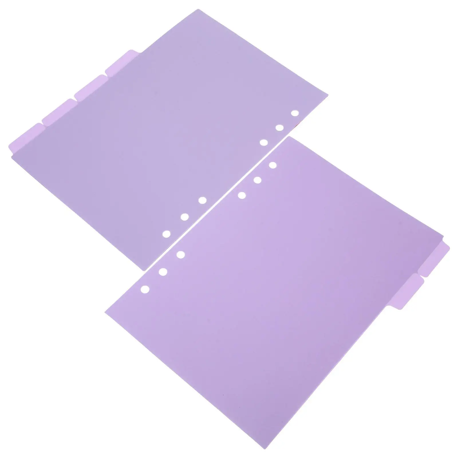 

6 Pcs A5 Binder Dividers Pagination Management Tool Plastic Tab Index Separators for Notebook Journal School Office Use