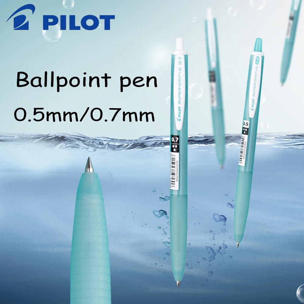 

1PC Japan Pilot Ballpoint Pen BSGK-10EFOP Press Type Gel Pen Soft Rubber Anti Slip Pen Holder Office Supplies Back To School
