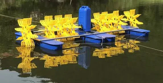 Efficient Aquaculture 8-impeller Paddle Wheel Aerator with Pump/Motor for Fish Shrimp Pond Energy Saving & High Productivity