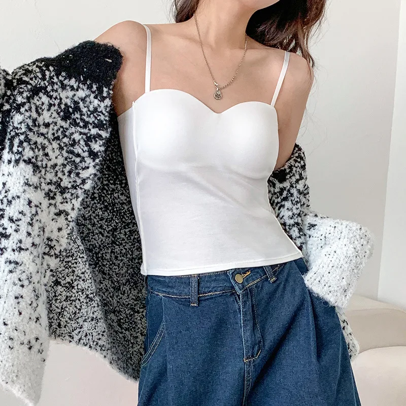 순면 원피스 라텍스 브라탑 여성용 컬러 슬리밍 아름다운 베이스 레이어 탑 나일론 원단