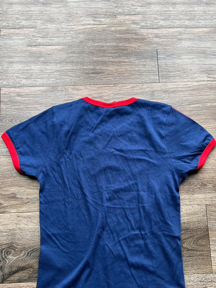 Estetica StreetwearY2k 90s gothicwomen's Tee Summer Casual Vintage Grunge Letter EMGLAND t-shirt manica corta Y2k Crop Top