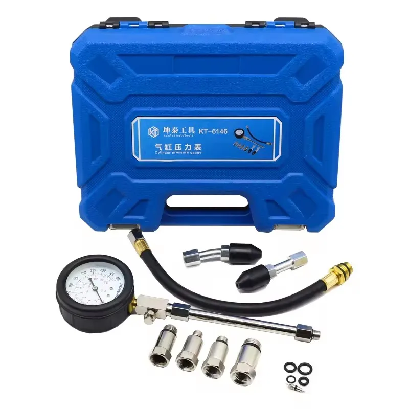 Kit tester per manometro per tester di compressione di alta qualità Manometro per cilindro motore moto auto
