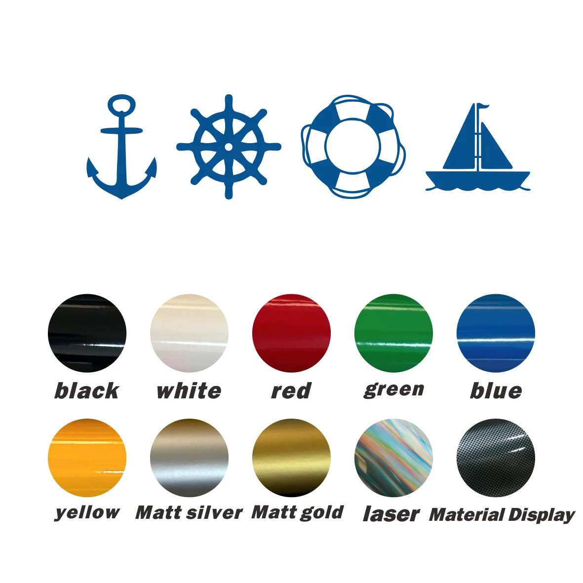 

Cute Nautical Wall & Car Decals | Waterproof & Easy Apply | Ocean-Style Decor for Boys' Rooms & Playrooms