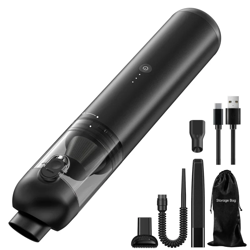 

Wireless car vacuum cleaner, handheld car household high-power rechargeable vacuum cleaner, powerful