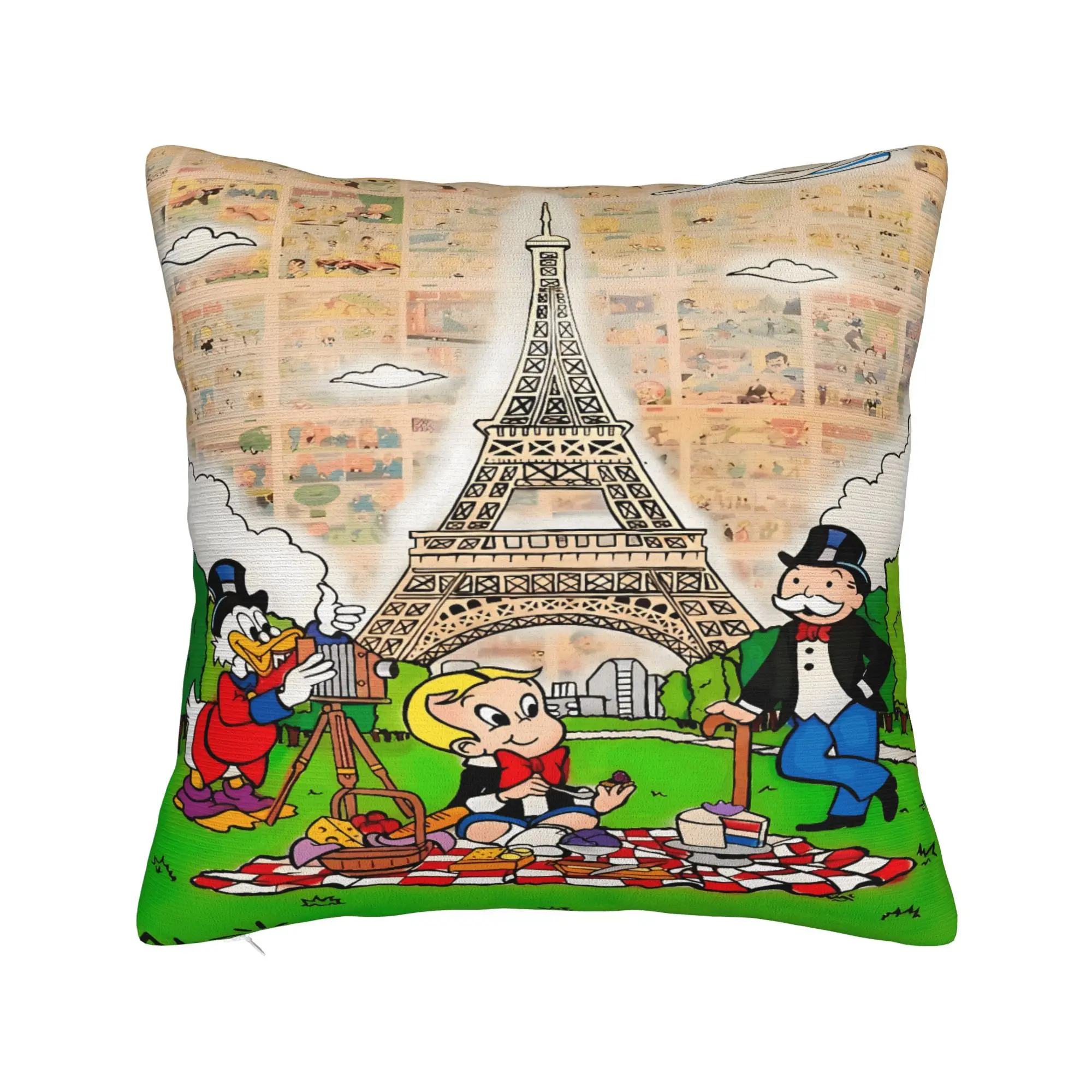 Monopolys Money Dance Pillow Case  Soft Pillow Cover For Chair Sofa Home Decor Kawaii Pillowcases