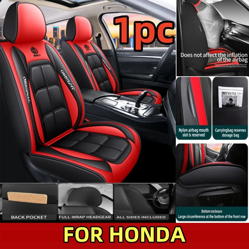 

FOR HONDA Car seat covers, waterproof artificial leather wear-resistant fully wrapped comfortable muscle seat covers