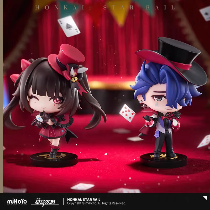 Pré venda mihoyo oficial honkai estrela ferroviário sem nome medalha de convidado série caixa ovo jingyuan yanqing slango brilho cosplay presente anime