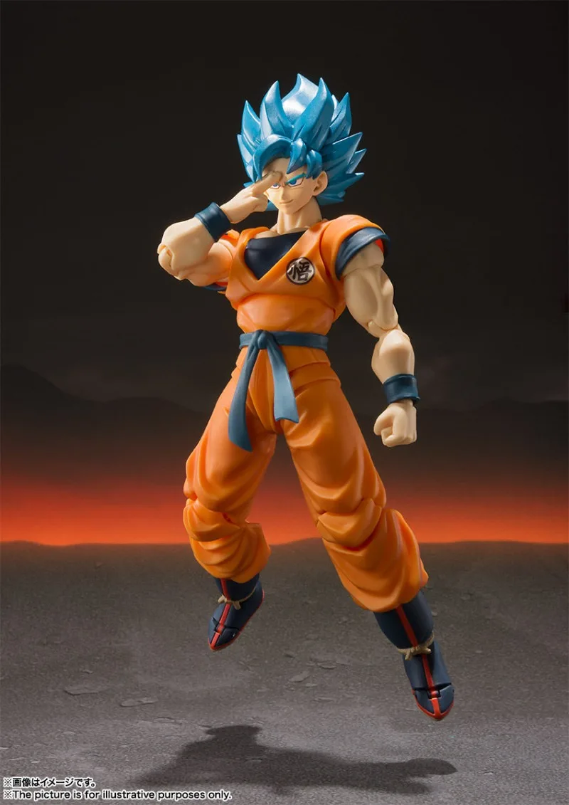 In Stock Bandai S.H.Figuarts Dragon Ball Super Super Saiyan Blue Son Goku Action Figure Gift for Boys Collectible - view 4