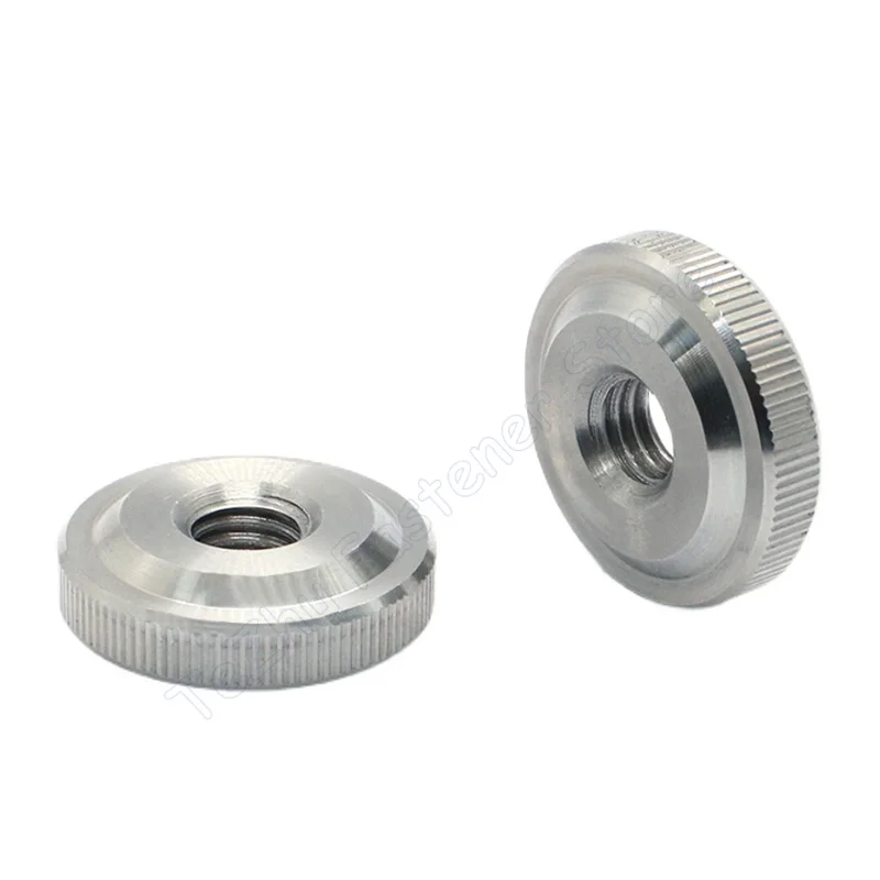 1-10pcs Adjust Leveling Knurled Thumb Nut M2 M2.5 M3 M4 M5 M6 M8 M10 Stainless Steel Round Thin Nut Thumbnut Locking