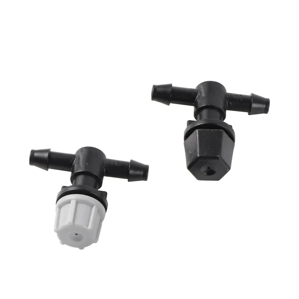 Adjustable Mist Nozzles With 4/7mm Hose Black Tee Joint Garden Irrigation Sprinklers Cooling Humidification Atomization Nozzles