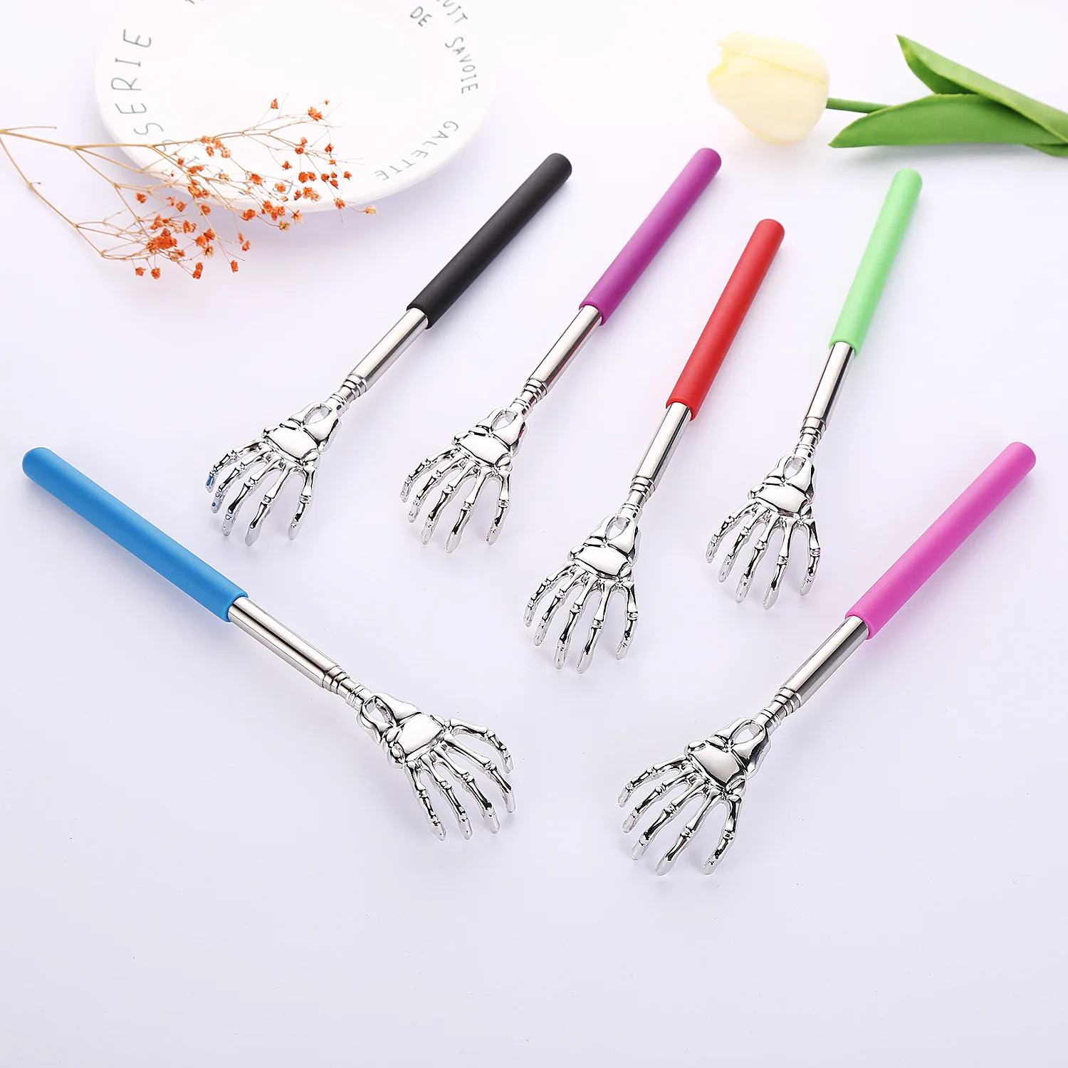 마사지기 Back Scratcher Telescopic Scratching Back Scratcher Massager Kit Scraper Extendable Telescoping Itch Health Products 괄사