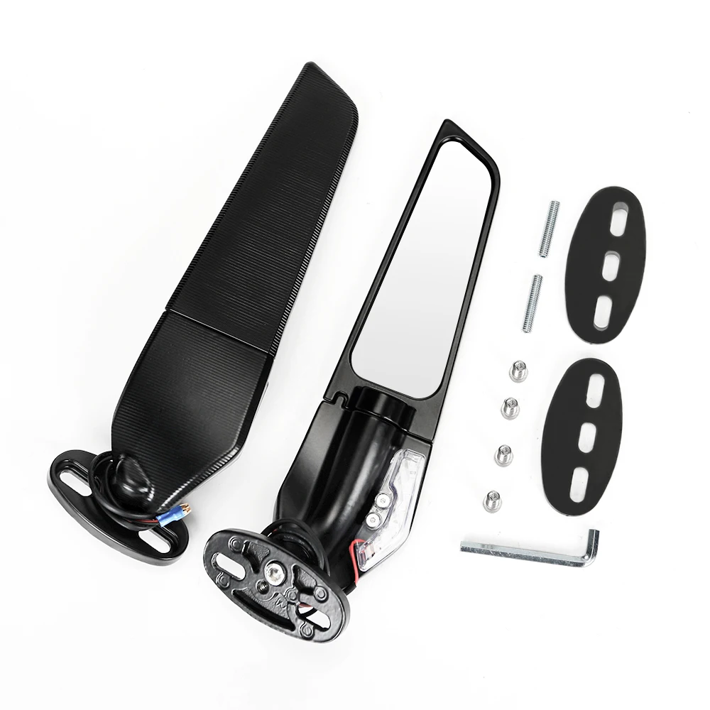 

Motorcycle Universal Adjustable Guiding Wind Rearview Mirror Rear View Mirrors For YAMAHA YZF R15 R125 R25 R3 V3 R65 LE