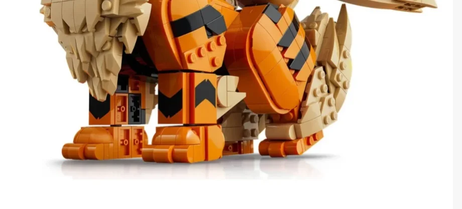 The Cheapest Fire Wind Beast Building Set 1190pcs Adult Trendy Collectible Assembly Toy Desktop Decoration  Christmas gift - view 3