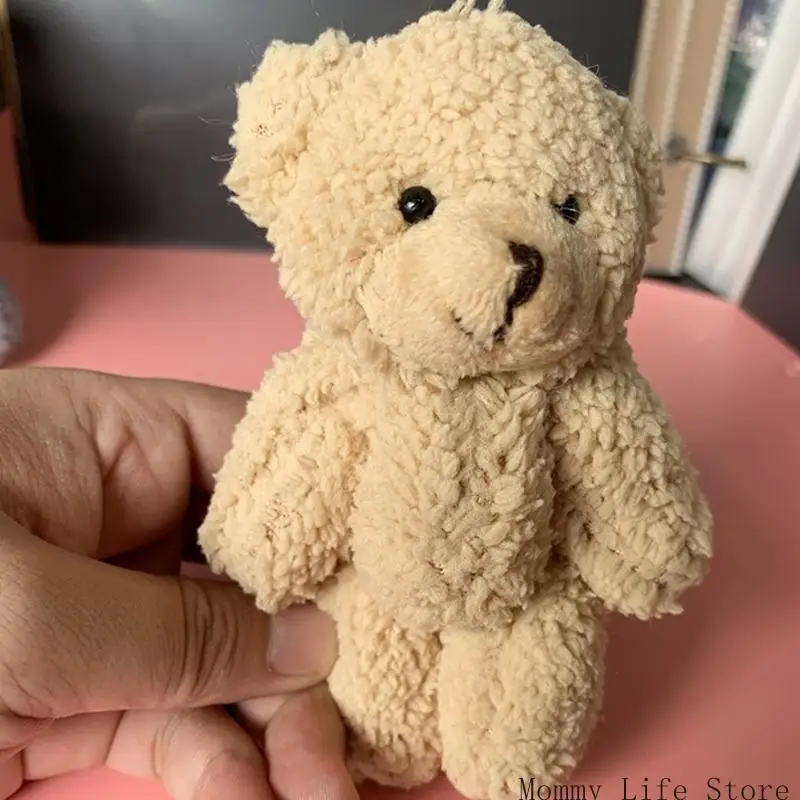 Plush Bear Keychain Furry Cartoon Stuffed Animal Backpack Pendant, Kids Birthday Gift & Valentine Ornament