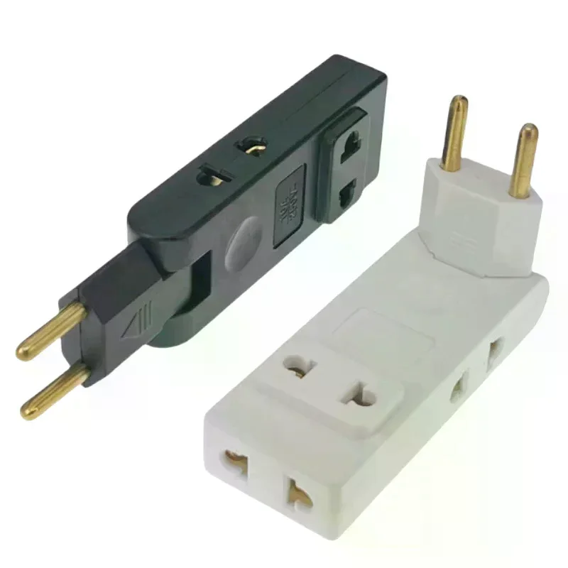 In 1 Wall Outlet Extension EU Electrical Socket 180 Degree Plug Adapter Travel Aadapter Portable Power Converter 4