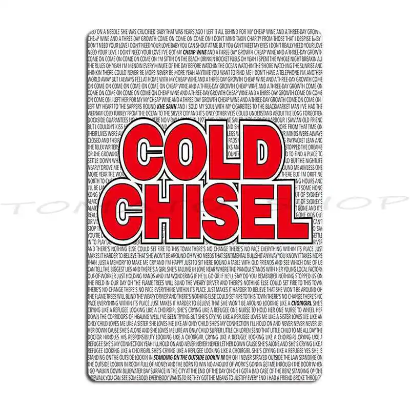 Cold Chisel Lyrics Colour Metal Signs Sign Decoration Retro Party Printing Tin Sign Poster