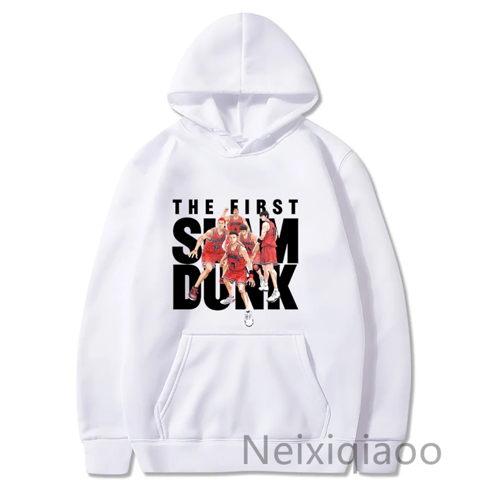 Plus Size Anime SLAM DUNK Hoodie Zipper Sweatshirts Men Women Anime Sakuragi Hanamichi Korean CoupleJackets Autumn Winter Hoodie