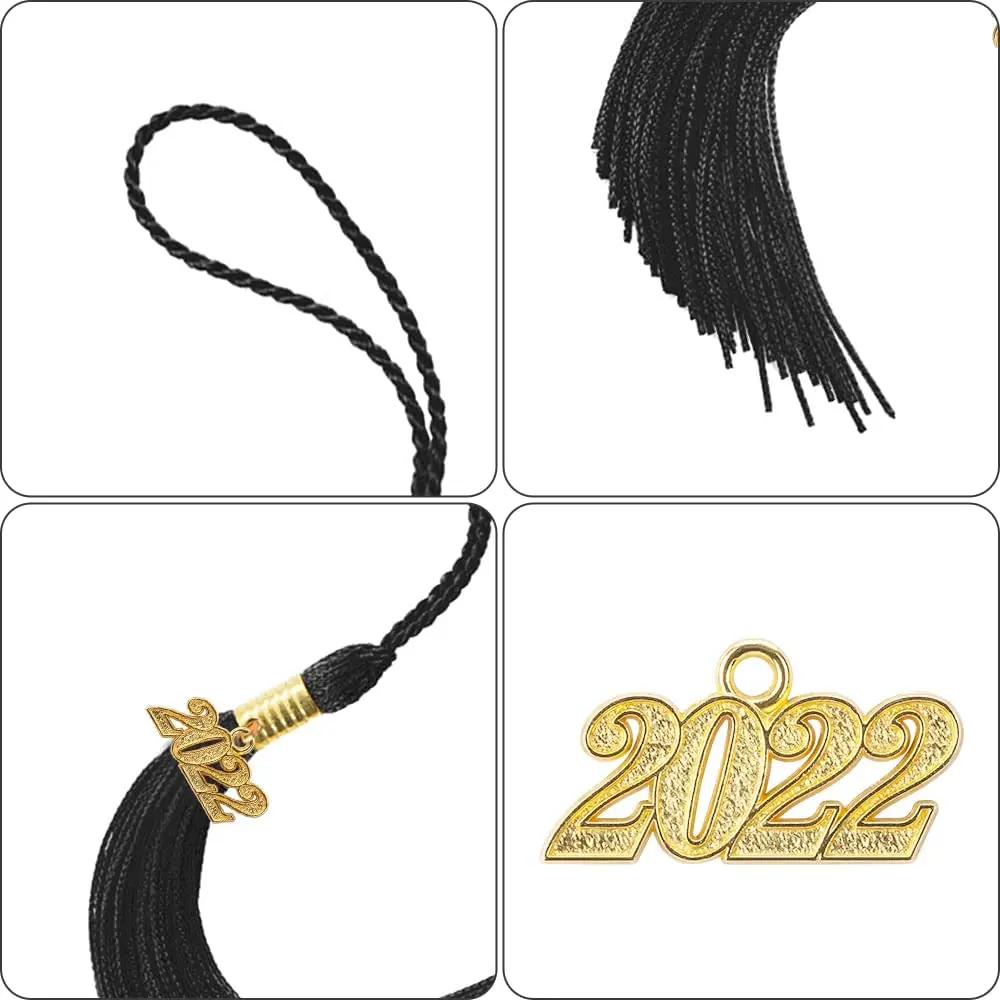 Graduation Tassels Academic Cap Hat Tassel Charm 2022 for Party Ceremonies Bachelor Gown Master Doctoral Grad Photography Access