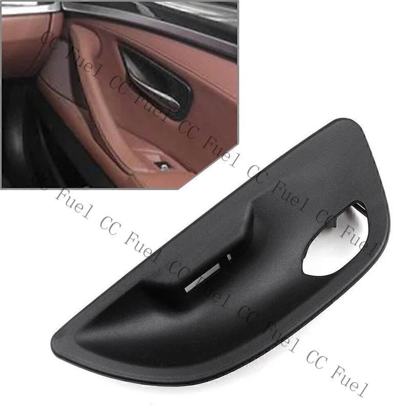 C+ Door Handle Bowl Cover for BMW 5 Series F10 F11 2011-2017 Black Car