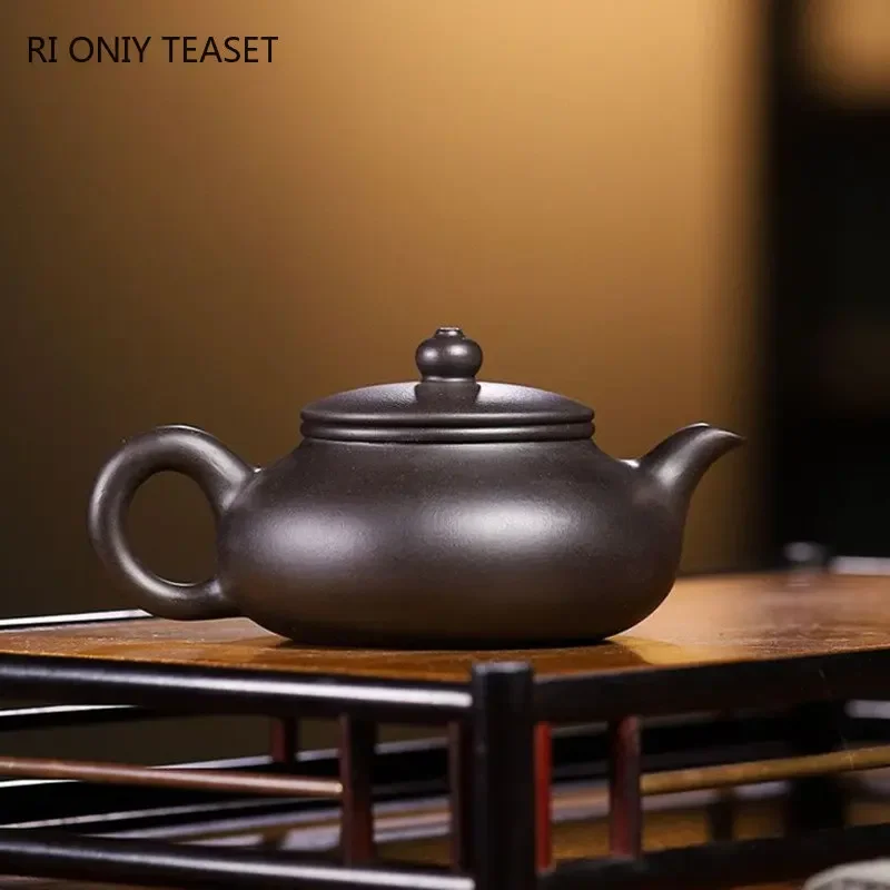 140ml Yixing Purple Clay Teapots Authentic Handmade Tea Pot Beauty Kettle Chinese Famous Artists Zisha Tea Set Teaware Gifts