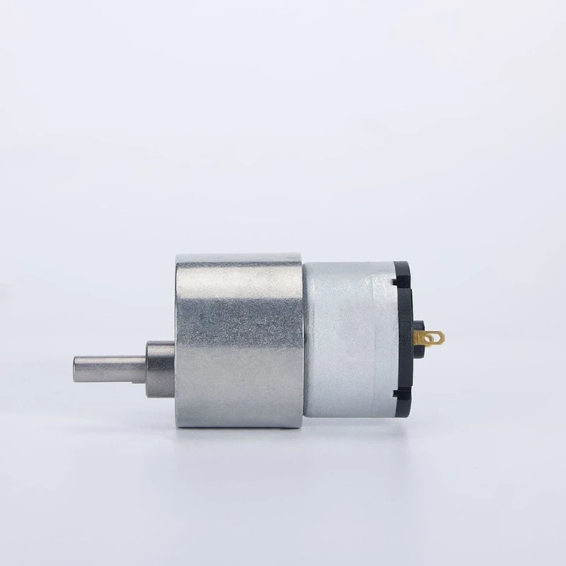 6V/12V/24V High Torque Electric Micro Speed Reduction Geared Motor 7RPM to 960RPM Eccentric Output Shaft JGB37-520 Y5GB