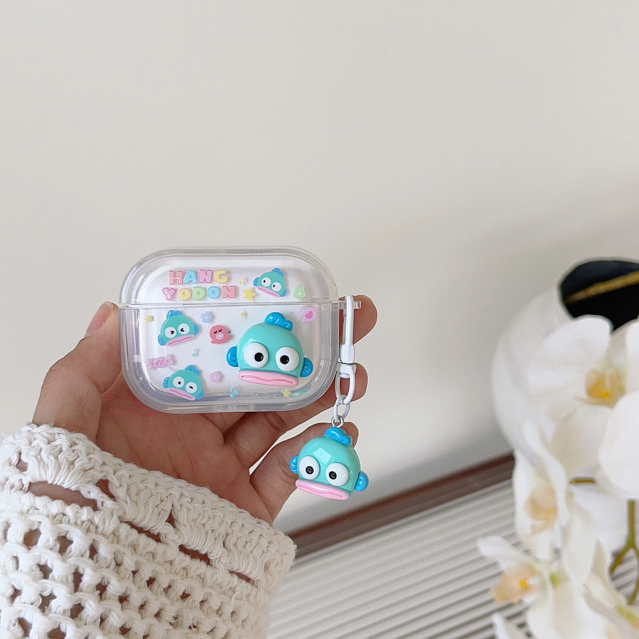 Ugly Fish Mermaid Hangyodon for Apple AirPods Pro 2 Protective Case AirPosd 4 321 Earphone Case Sanrio Ugly and cute Play tricks