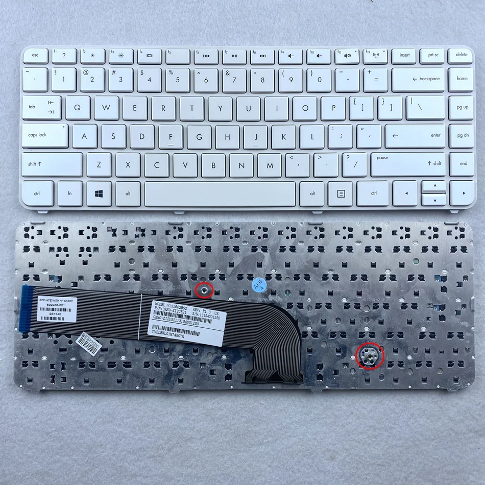 US Laptop Keyboard for HP Pavilion DV4-5000 DV4-5100 DV4-5200 DV4-5300 DV4-5A00 DV4-5B00 DV4T-5200 DV4T-5300 US Layout