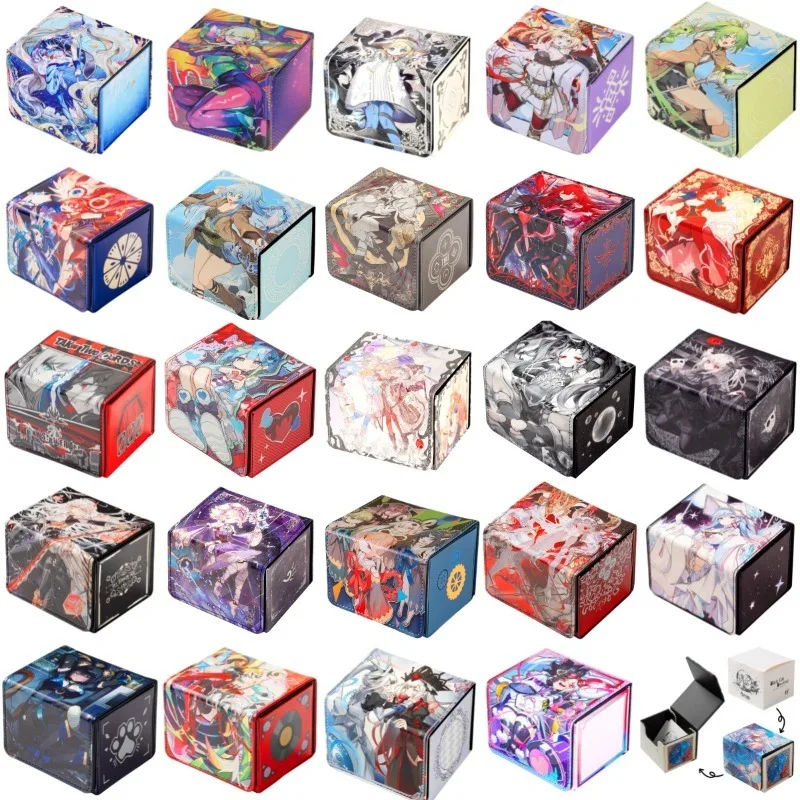 Yu-Gi-Oh! Marincess Aqua Argonaut Kartenbox aus Leder, magnetisch, verschleißfest, großes Fassungsvermögen, Aufbewahrungsbox für Spielkarten, Spielzeug