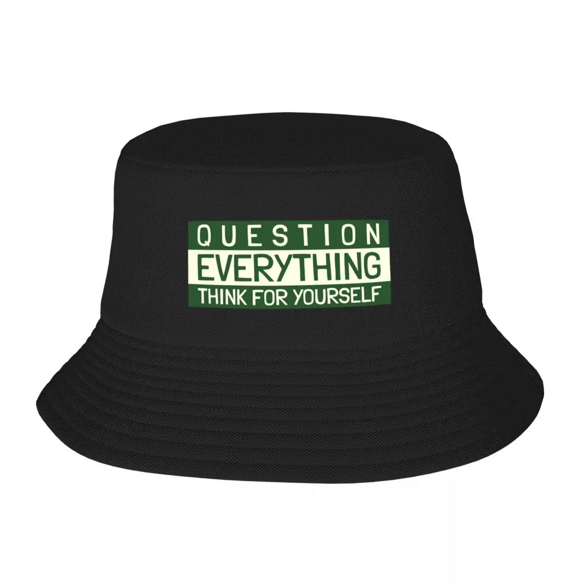 Question Everything - Think For Yourself Bucket Hat fishing hat fashionable Bobble Hat Women's Beach Outlet 2024 Men's