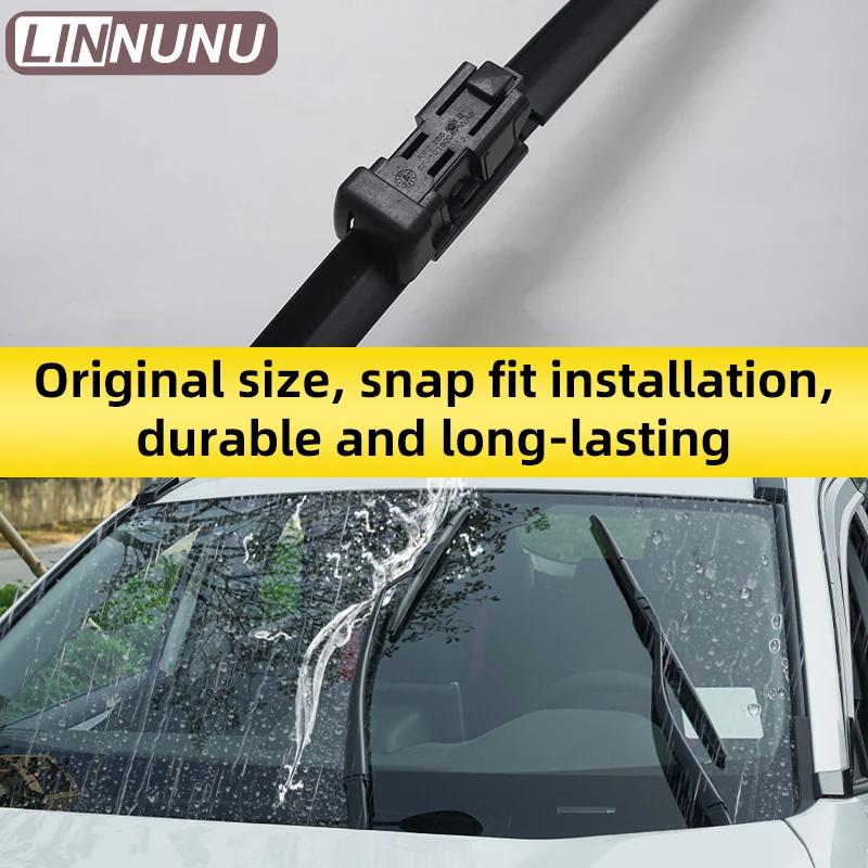 LINNUNU Fit for Geely Monjaro Xingyue L Car Styling U Frameless Bracketless Rubber FrontRear Windshield Wiper Blades Accessories