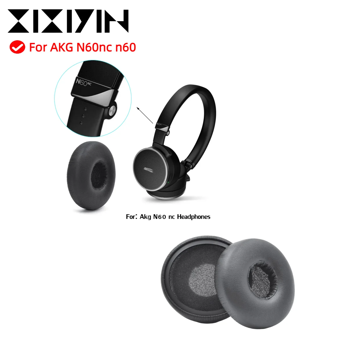 

Replacement Ear Pad for AKG N60NC N60 Headphone Earmuffs Ear Cushion Cover Earpads