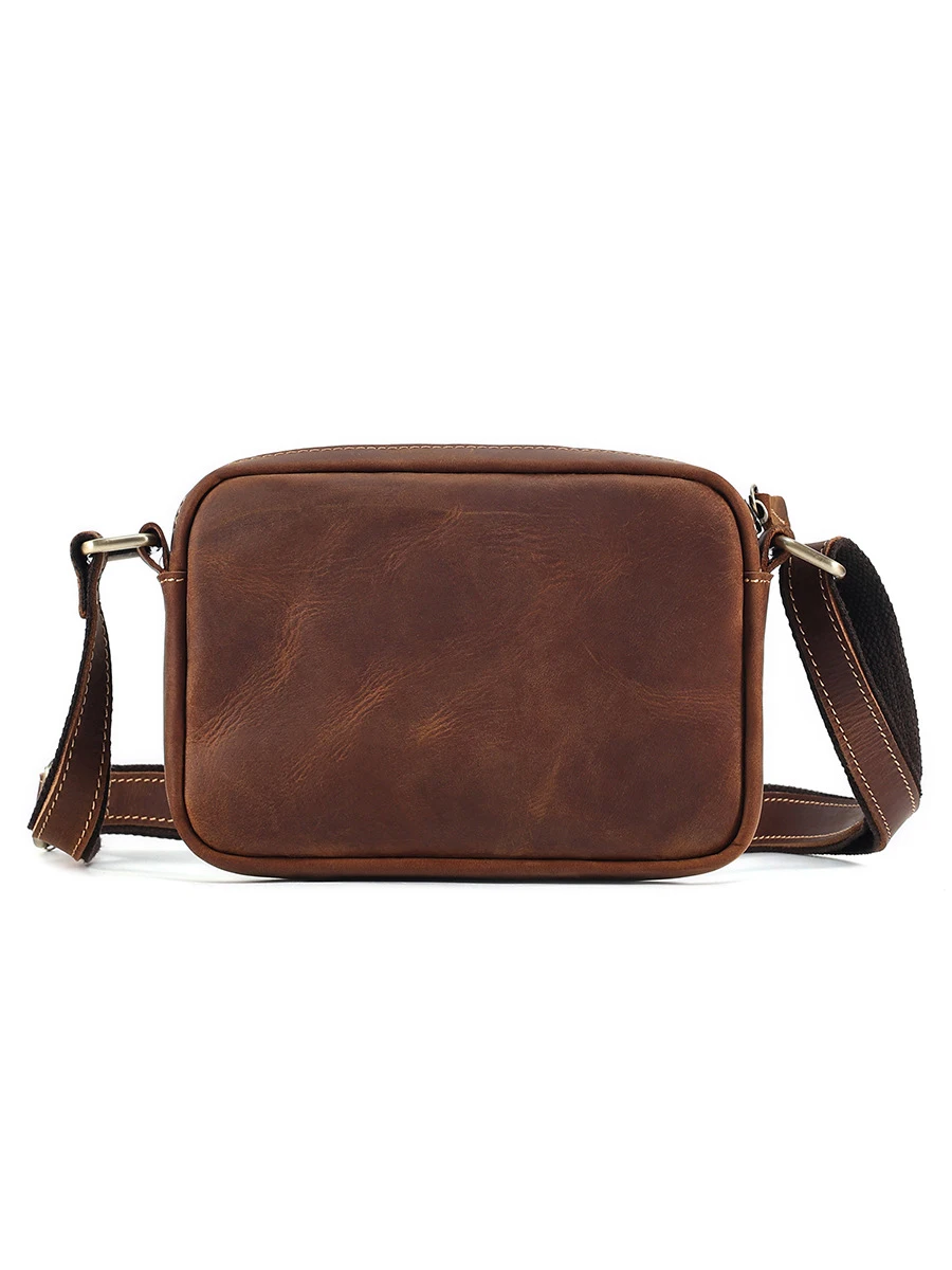 Męskie torby typu Crossbody z naturalnej skóry biznesowa torba na ramię na co dzień