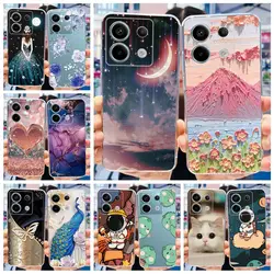 For Xiaomi Poco X6 Pro 5G Case Stylish Painted Cover Clear Silicone Soft TPU Phone Case For Xiaomi Poco X6 PocoX6 Pro X6Pro Bags