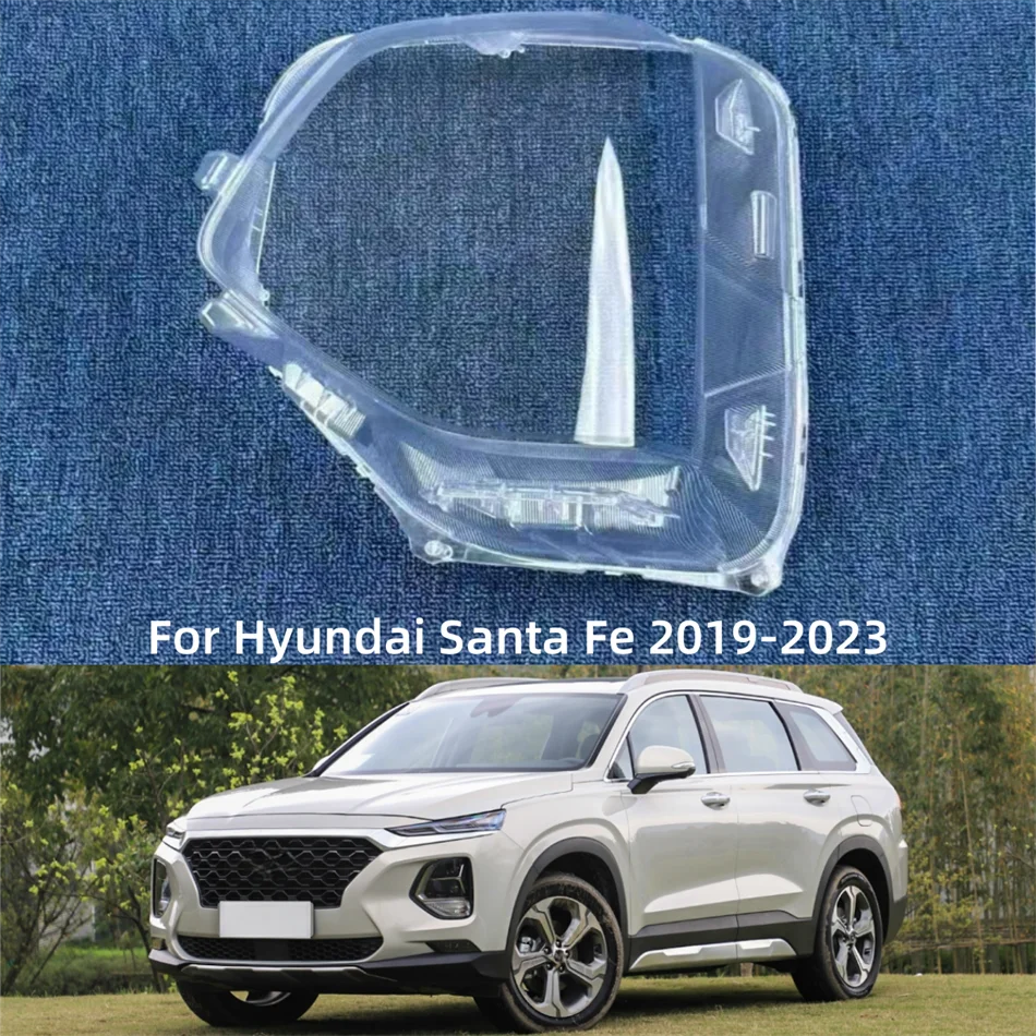 

For Hyundai Santa Fe 2019 2020 2021 2022 2023 Car Lights Shell Lights Cover It has good transparency and light transmission