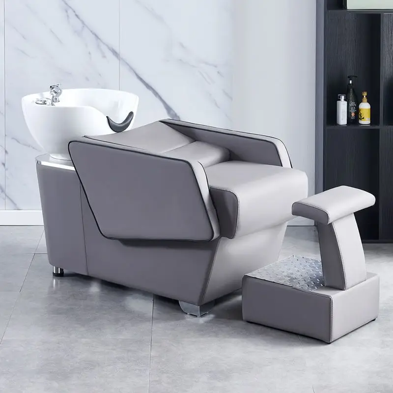 Commercial Salon Furniture Lay Down Washing Shampoo Chairs Bowl Bed Hair Washing Thai Massage Shampoo Bed Spa Shampoo Bed