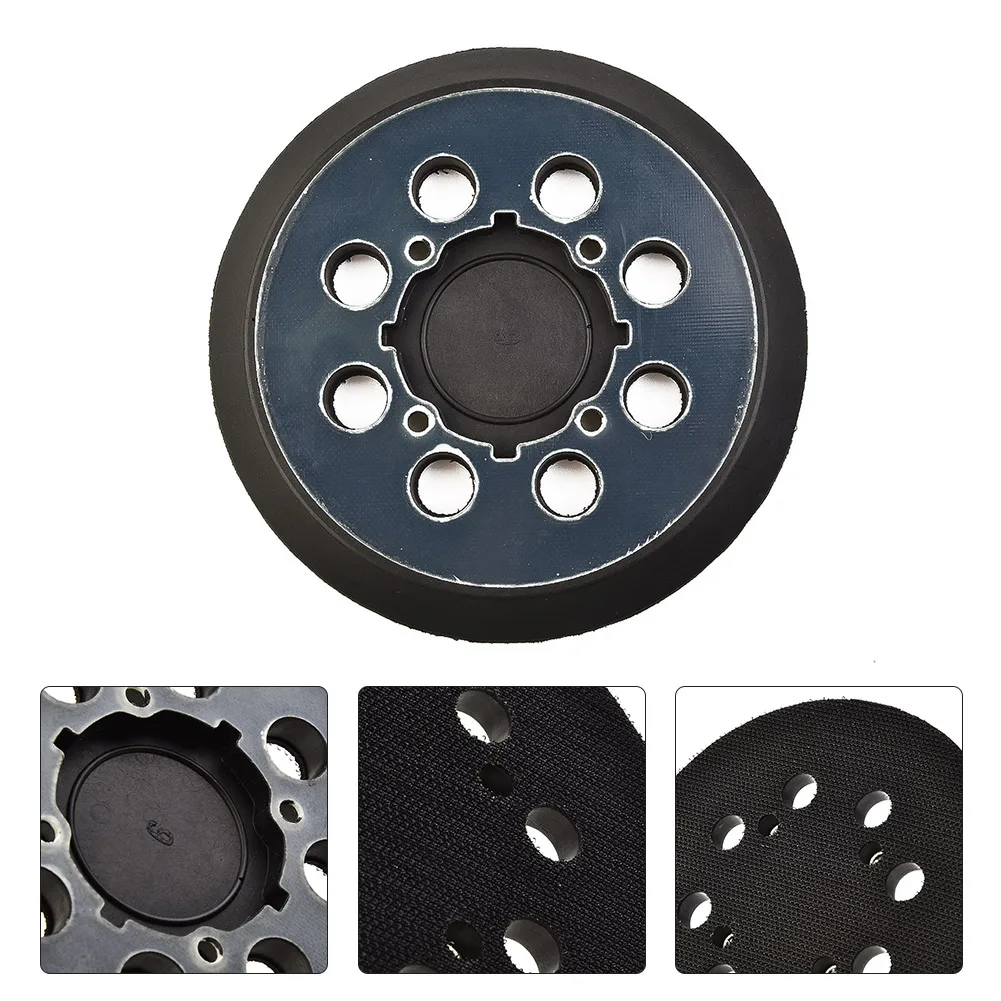 Accessory Backing Pads N329079 PU Part High-density Hook&Loop Long Service Life Plastic 5 Inch Strong Stickness