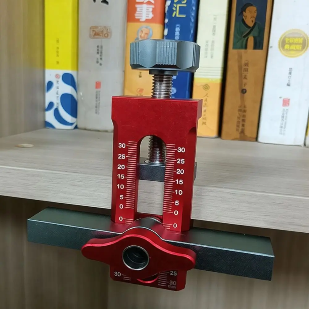 Aluminum Alloy Cabinet Door Positioning Aid Manual Drilling Template Mounting Hardware Jig Professional Woodworking Tool